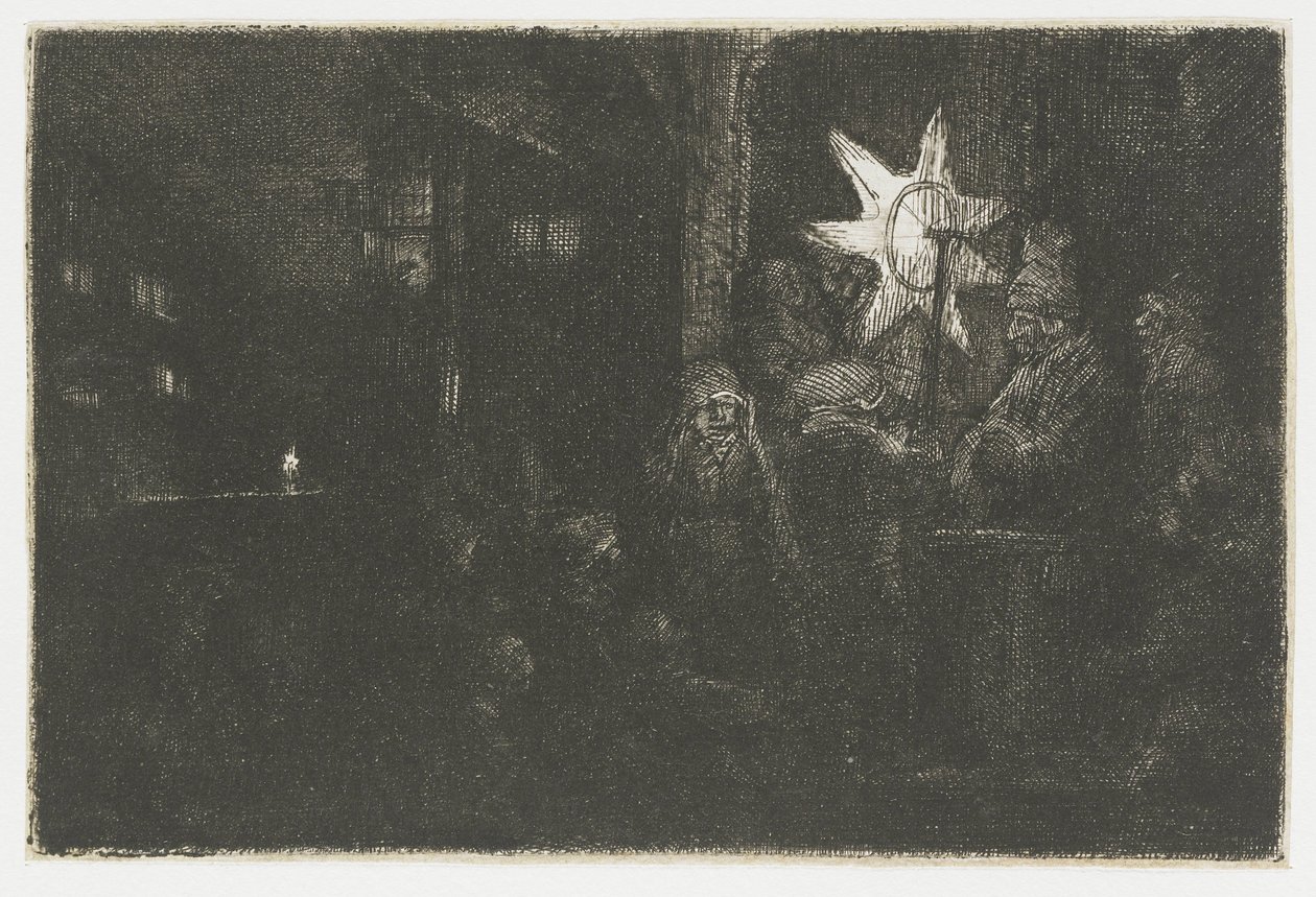 Kralların Yıldızı: bir gece parçası by Rembrandt van Rijn