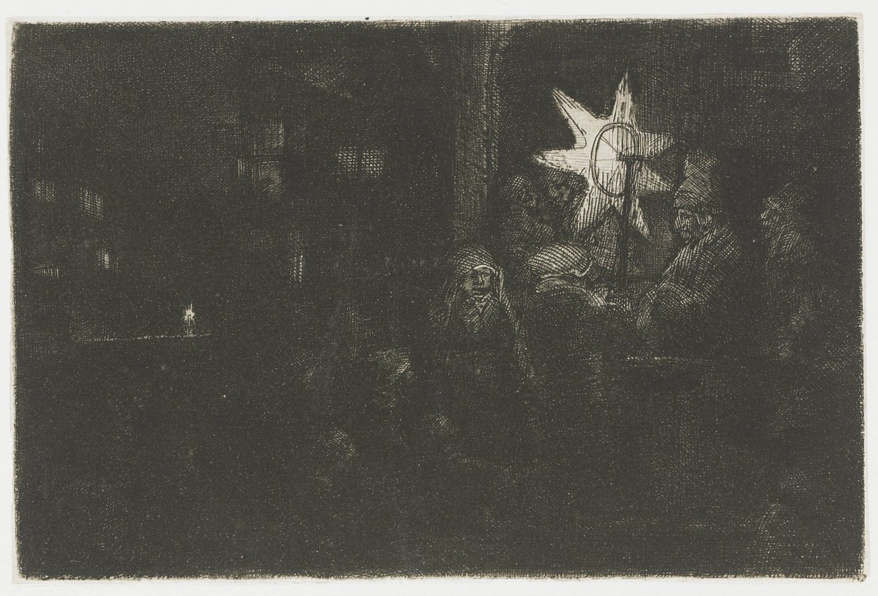 Kralların Yıldızı: bir gece parçası by Rembrandt van Rijn