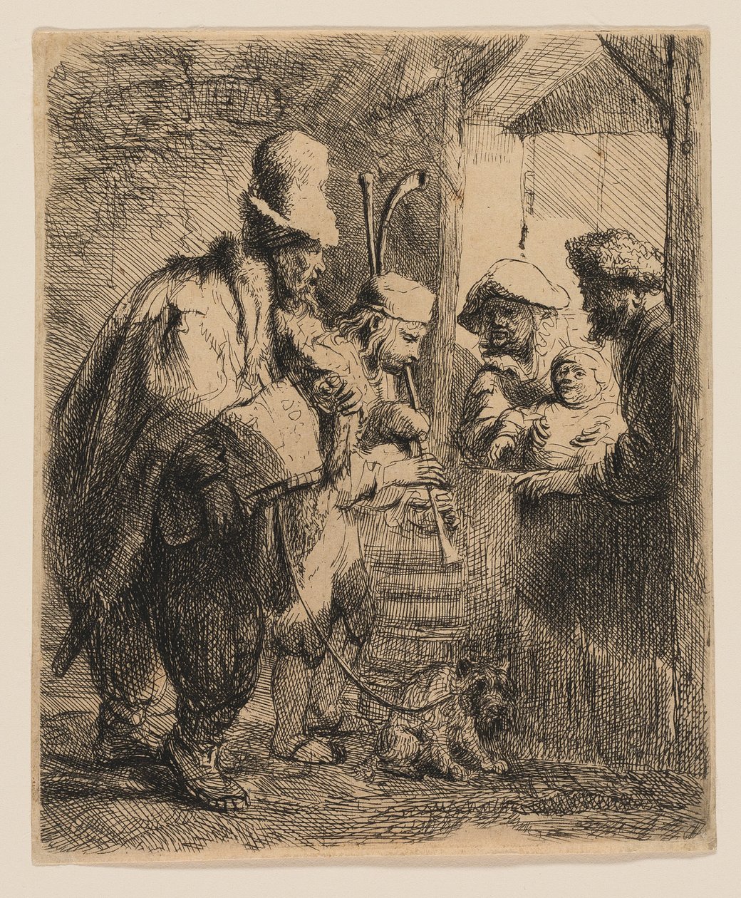 Gezici Müzisyenler by Rembrandt van Rijn