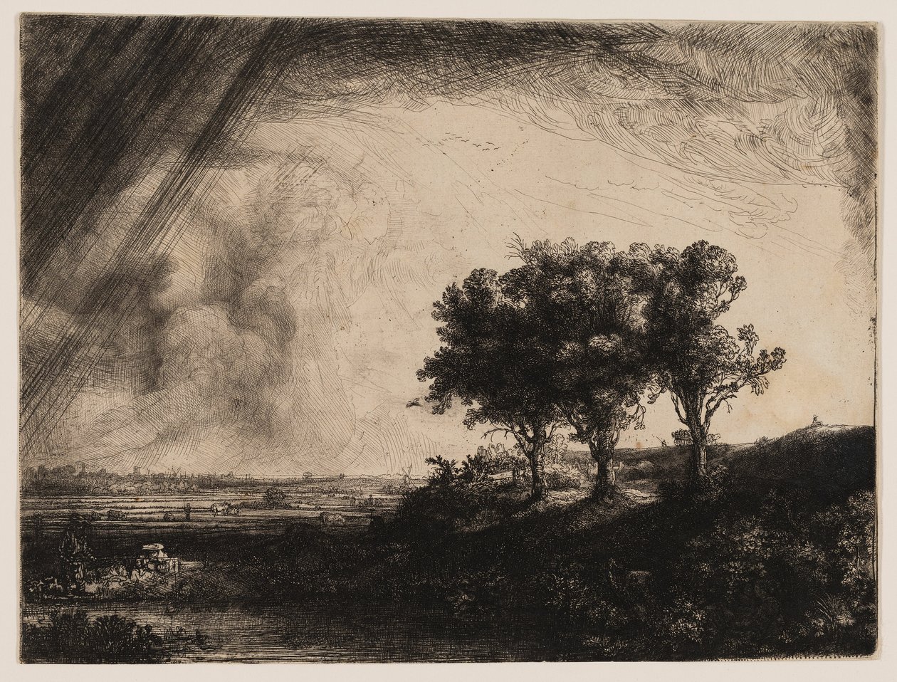 Üç Ağaç by Rembrandt van Rijn