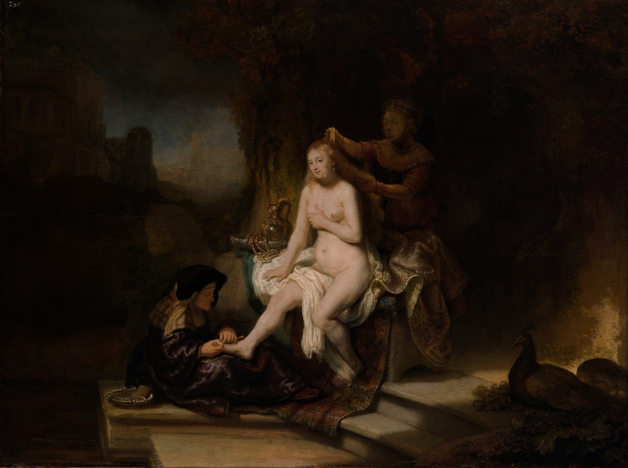 Bathsheba Tuvaleti, 1643. by Rembrandt van Rijn