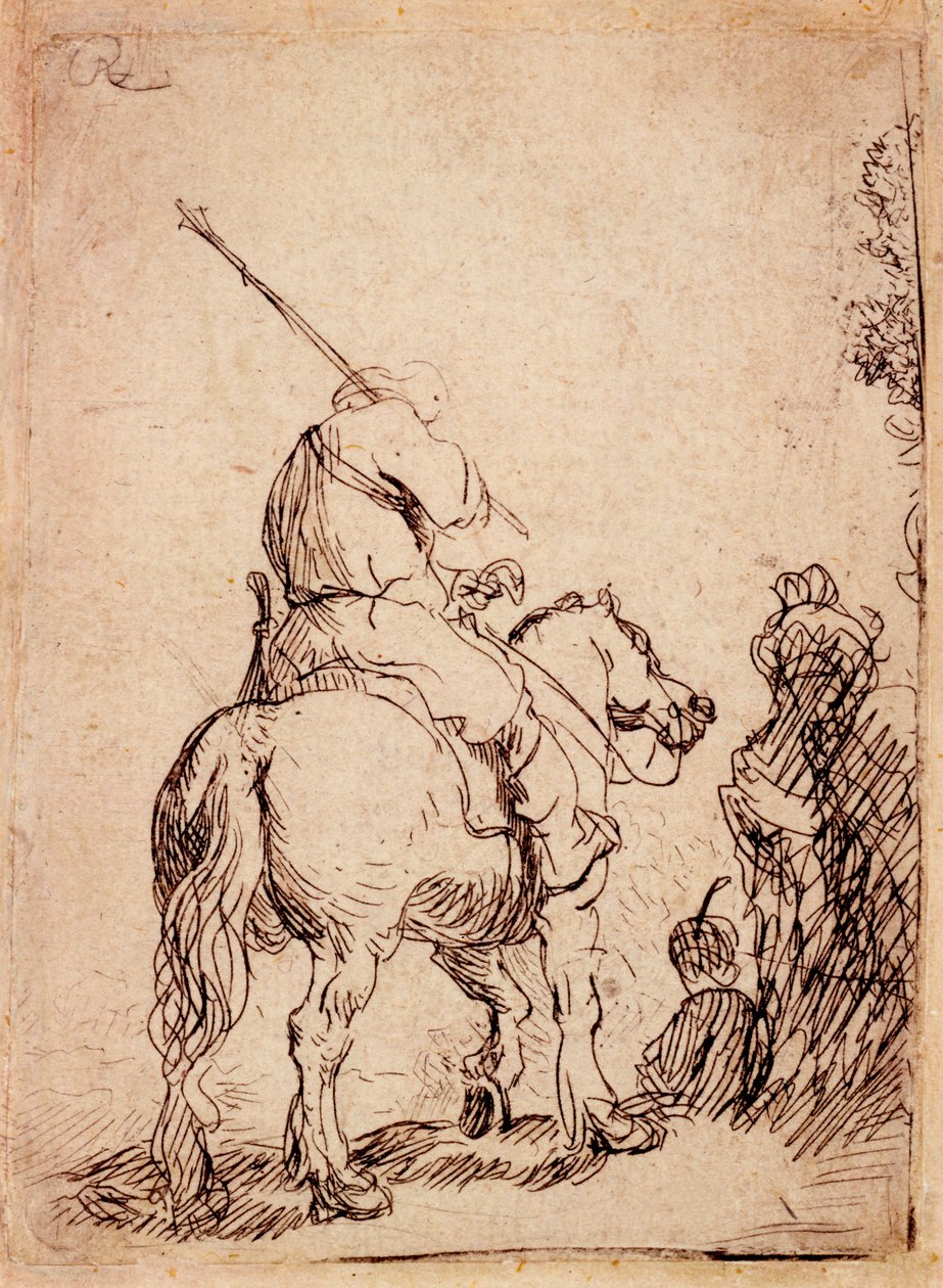 Atlı Sarıklı Asker, 1632 by Rembrandt van Rijn