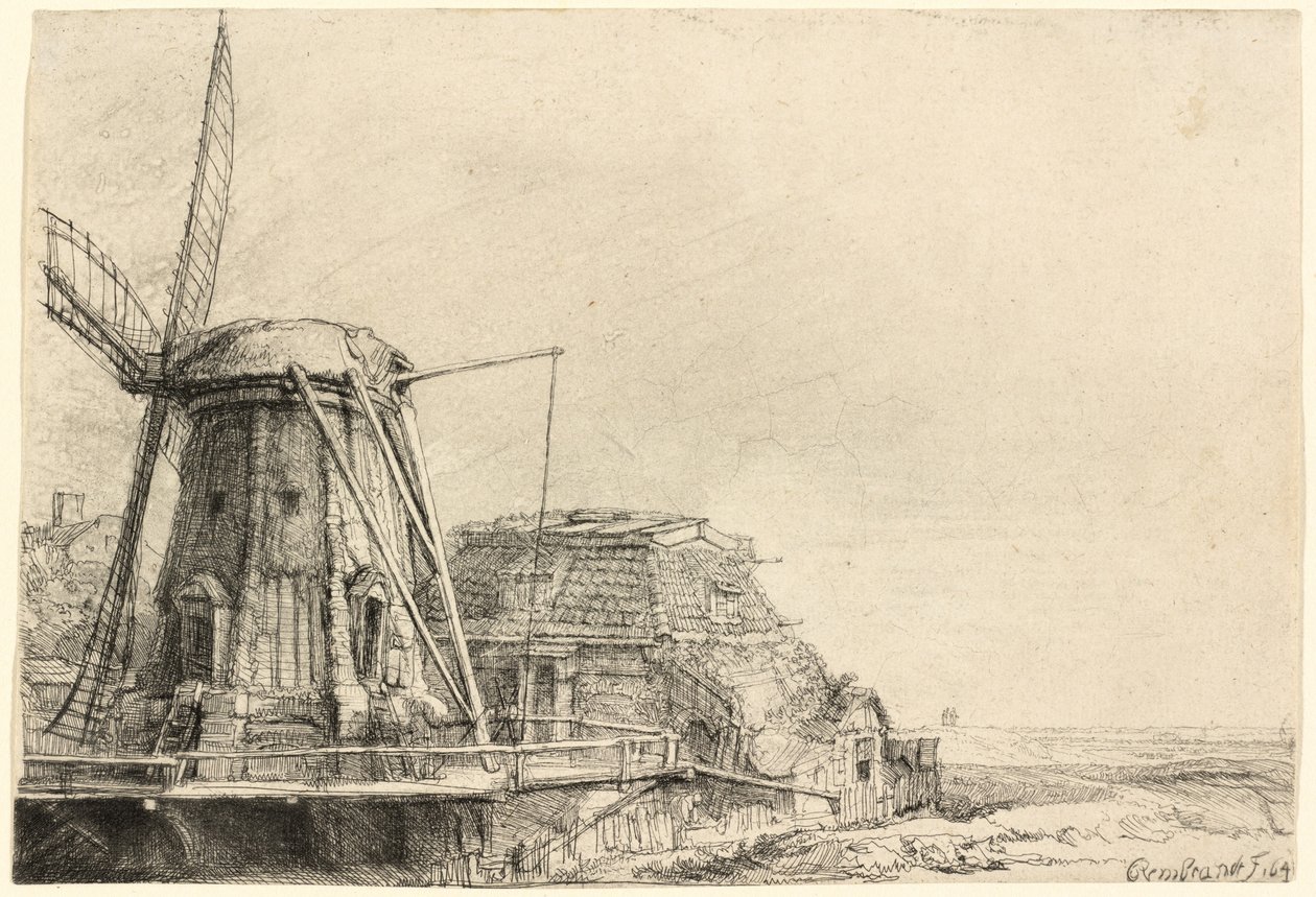 yel değirmeni by Rembrandt van Rijn
