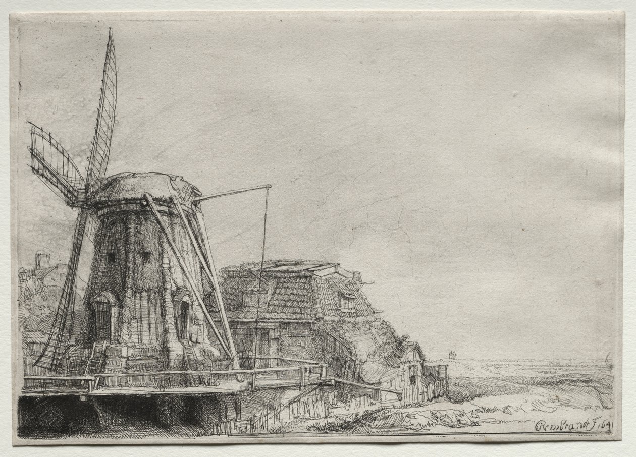 yel değirmeni by Rembrandt van Rijn