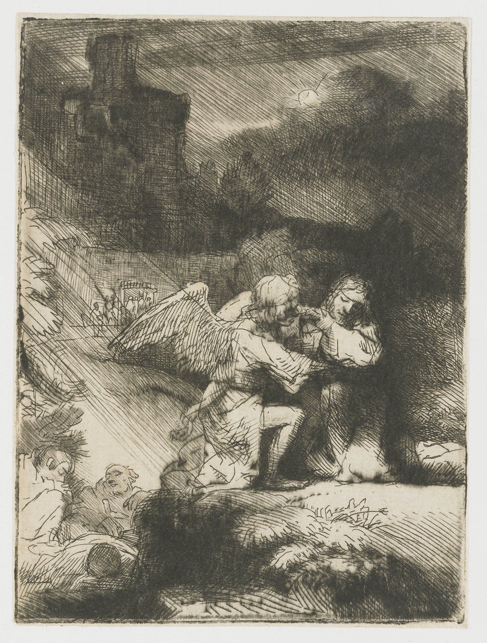 Bahçedeki ızdırap by Rembrandt van Rijn