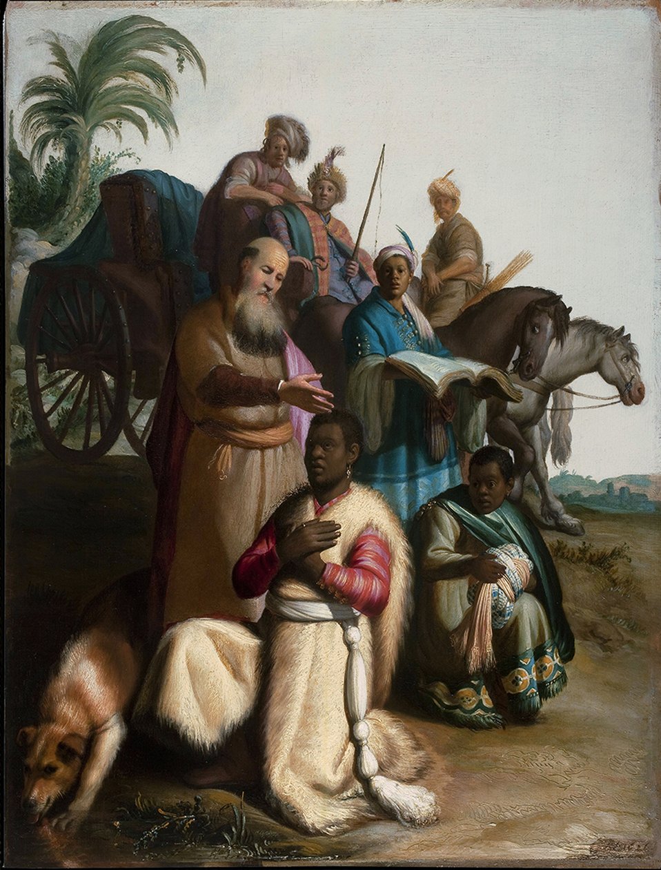 Hadım vaftizi by Rembrandt van Rijn