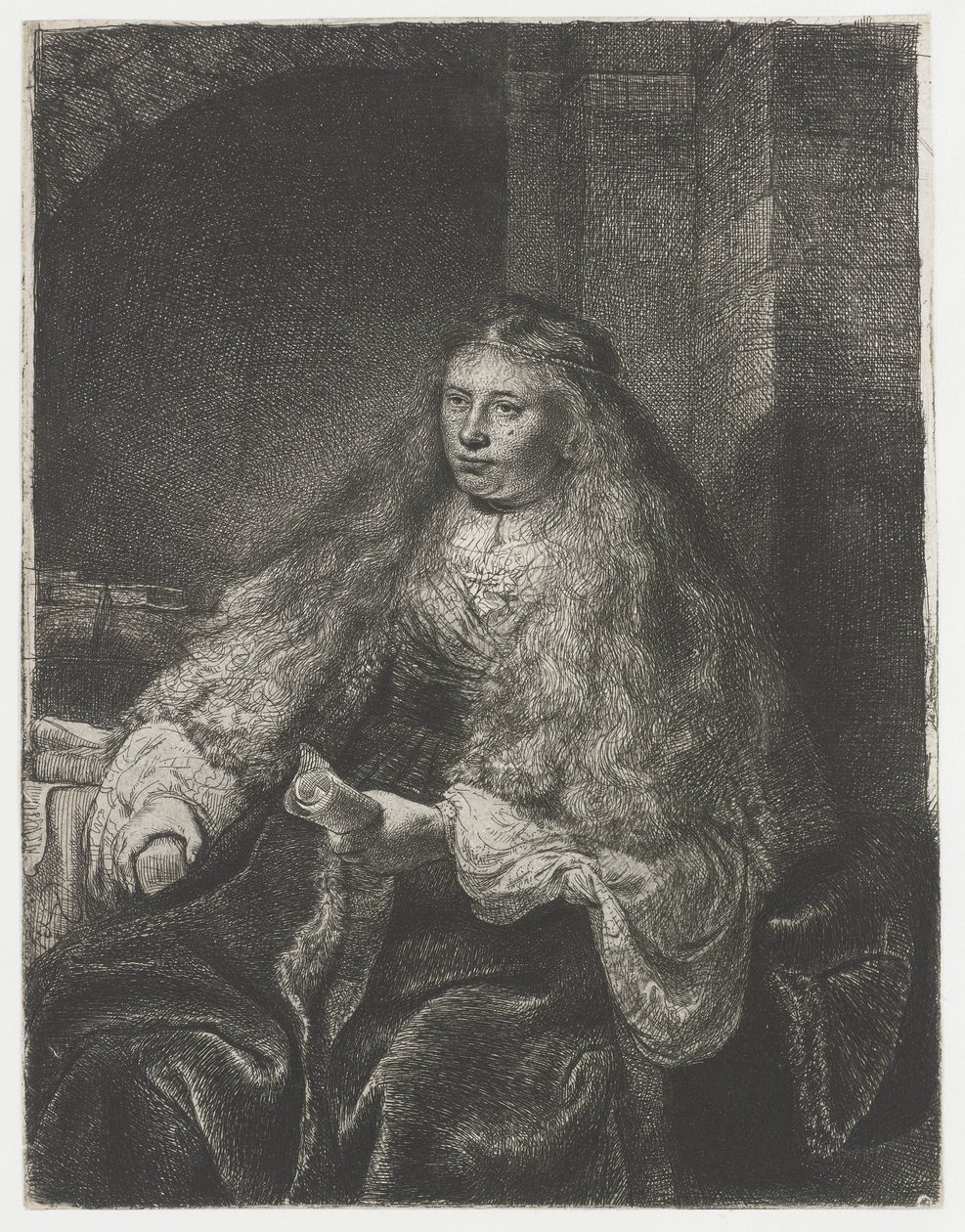 Büyük Yahudi gelin by Rembrandt van Rijn