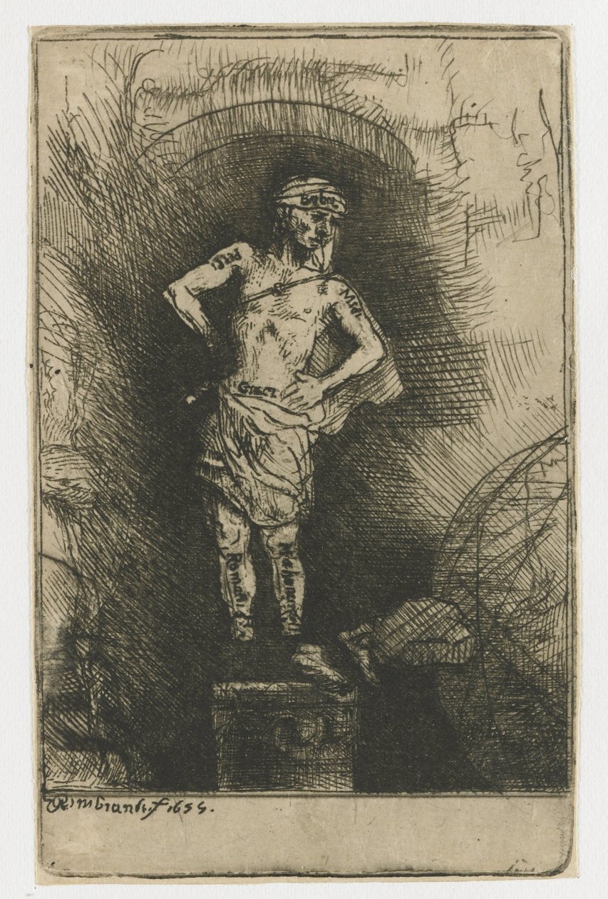 Nebukadnezar tarafından görülen görüntü by Rembrandt van Rijn