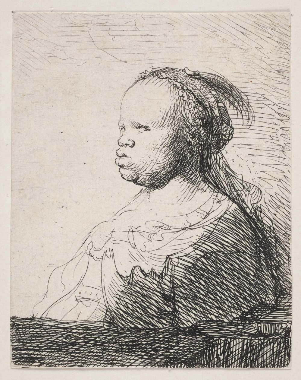 beyaz siyah by Rembrandt van Rijn