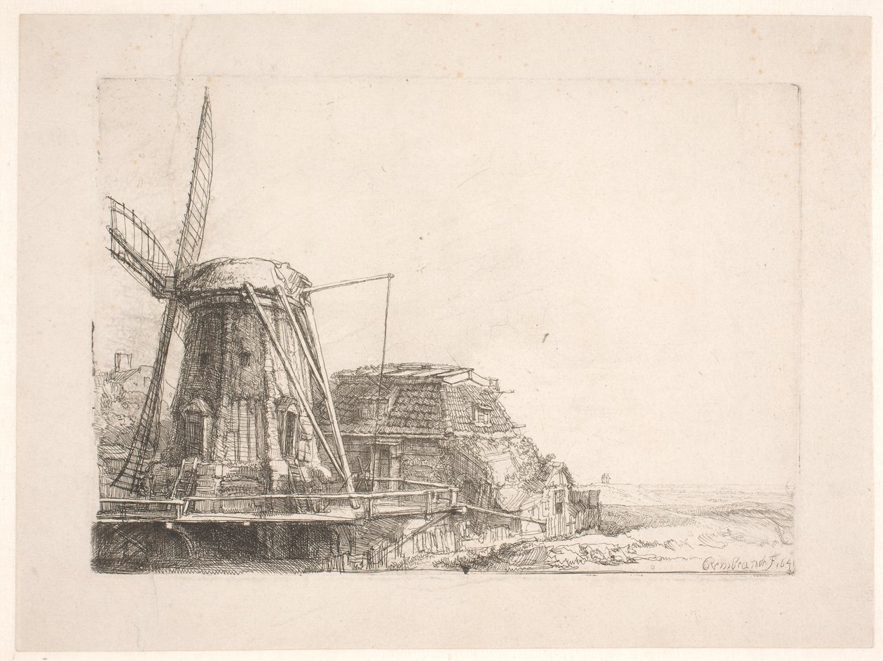 yel değirmeni by Rembrandt van Rijn