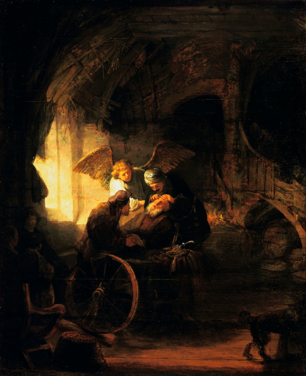 Tobias Görüşünü Babasına Döndürür, 1636 by Rembrandt van Rijn