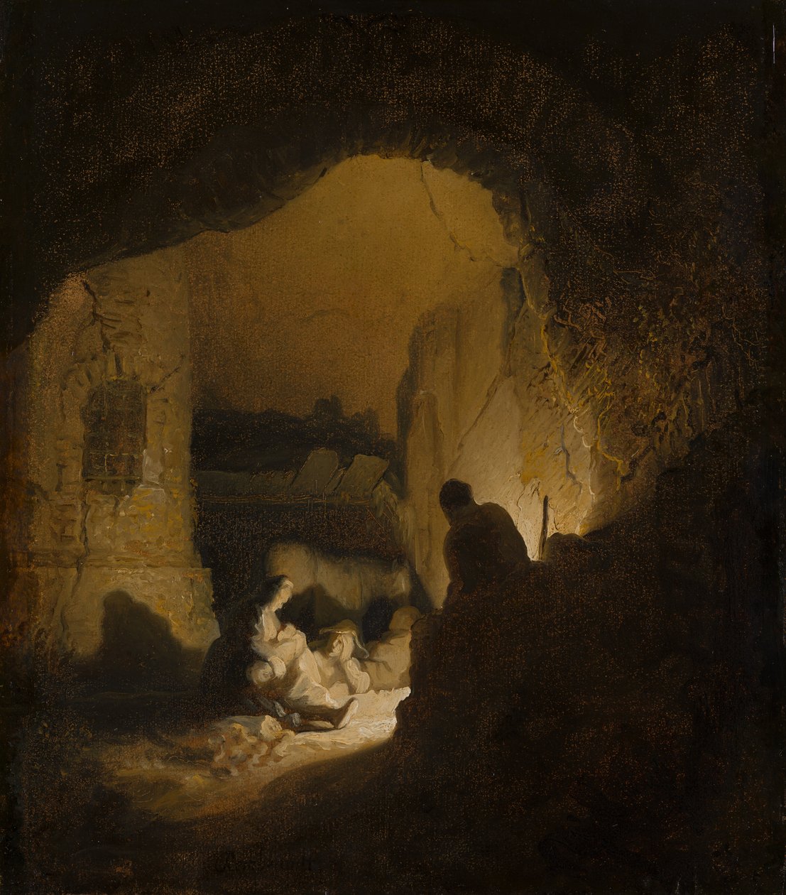 Gezginler Dinleniyor by Rembrandt van Rijn
