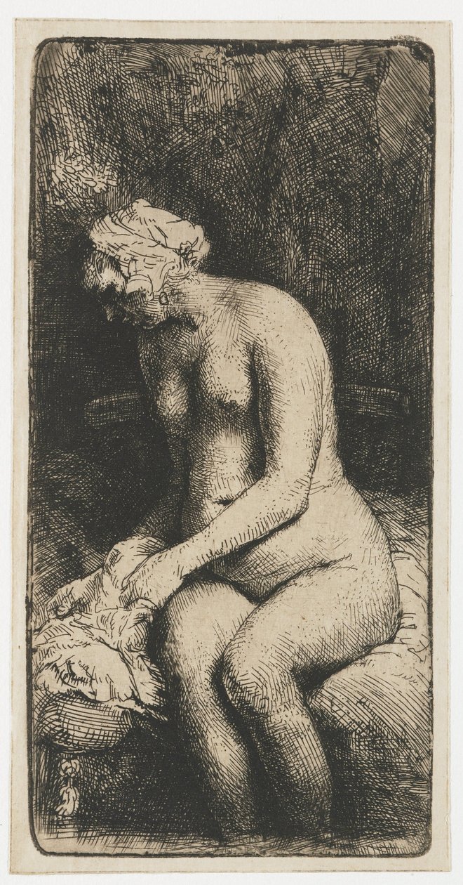 Derede Ayaklarını Yıkanan Kadın Derede Ayaklarını Yıkanan Kadın by Rembrandt van Rijn