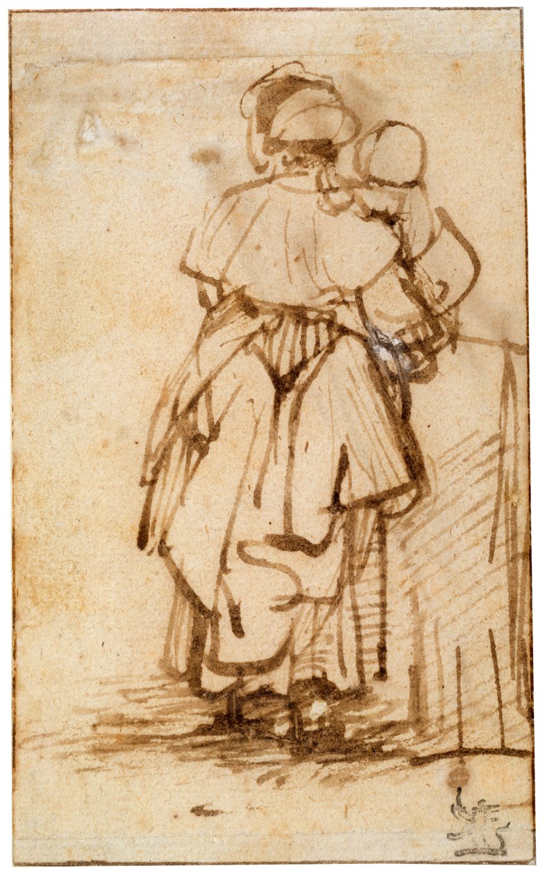 Kucağında Çocuklu Kadın, 1640