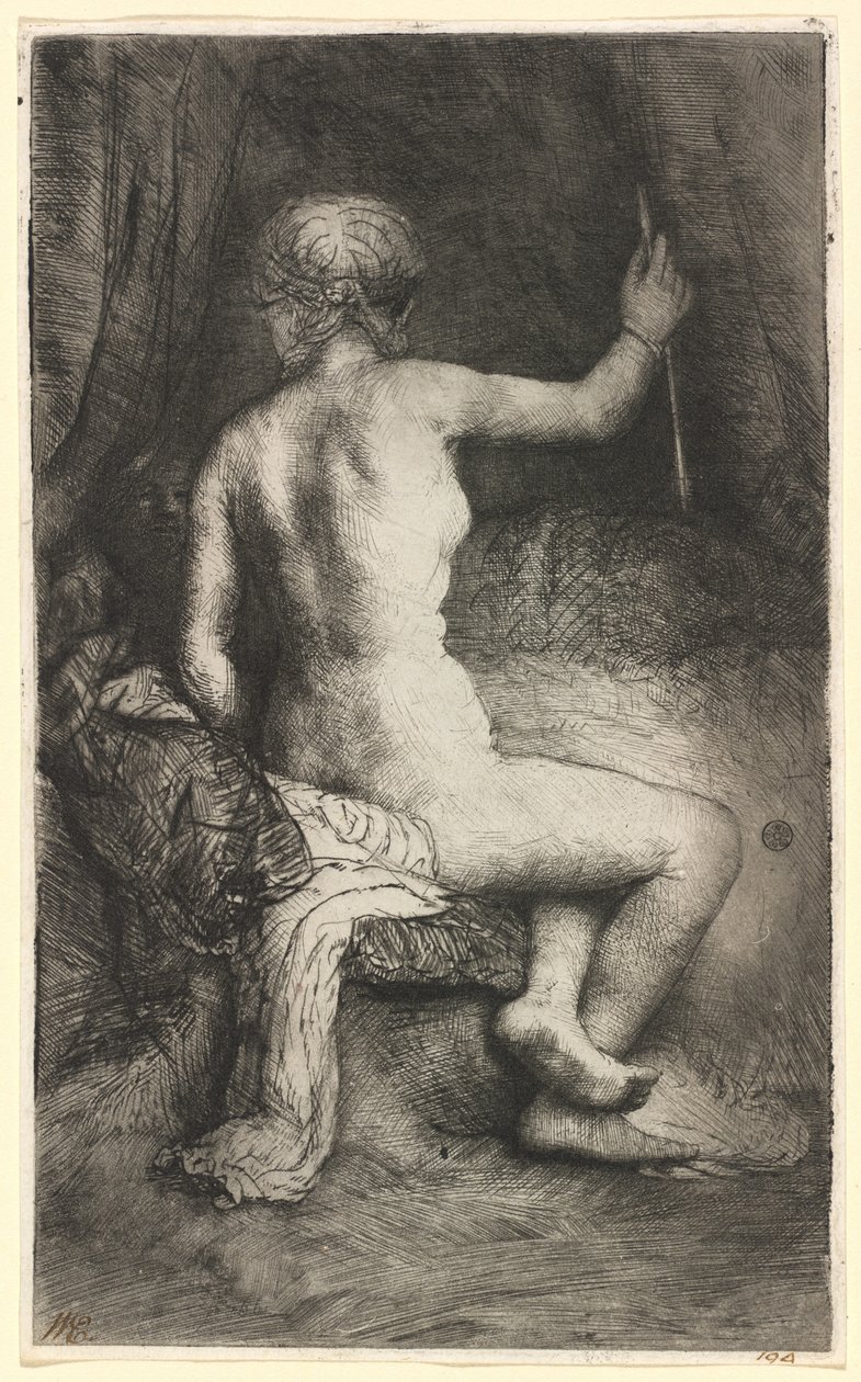Oklu kadın by Rembrandt van Rijn