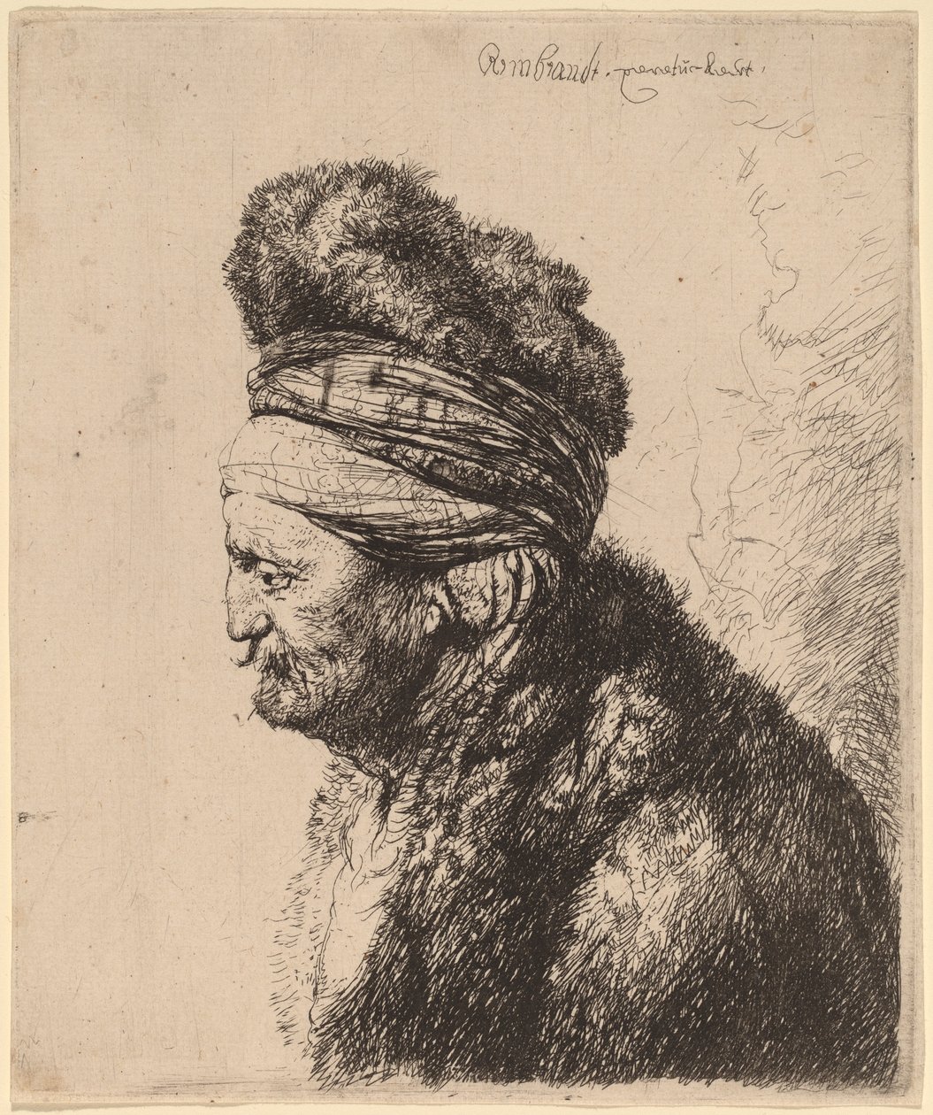 İkinci Doğu Kafası by Rembrandt van Rijn and Studio of Rembrandt