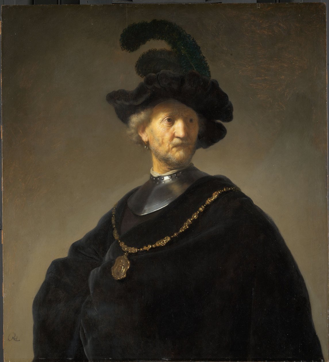Altın Zincirli Yaşlı Adam by Rembrandt van Rijn