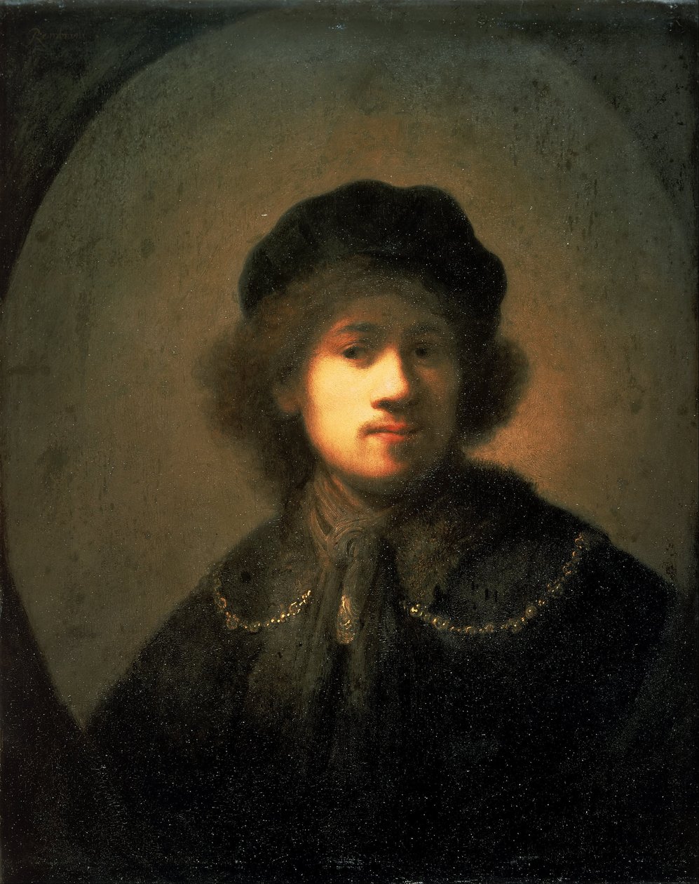 Sanatçının Genç Bir Adam Olarak Portresi by Rembrandt van Rijn