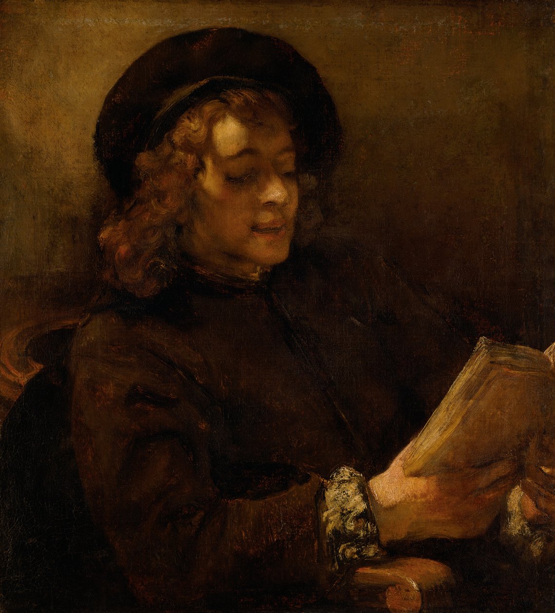 Titus van Rijn, Sanatçının Oğlu, Okuma by Rembrandt van Rijn