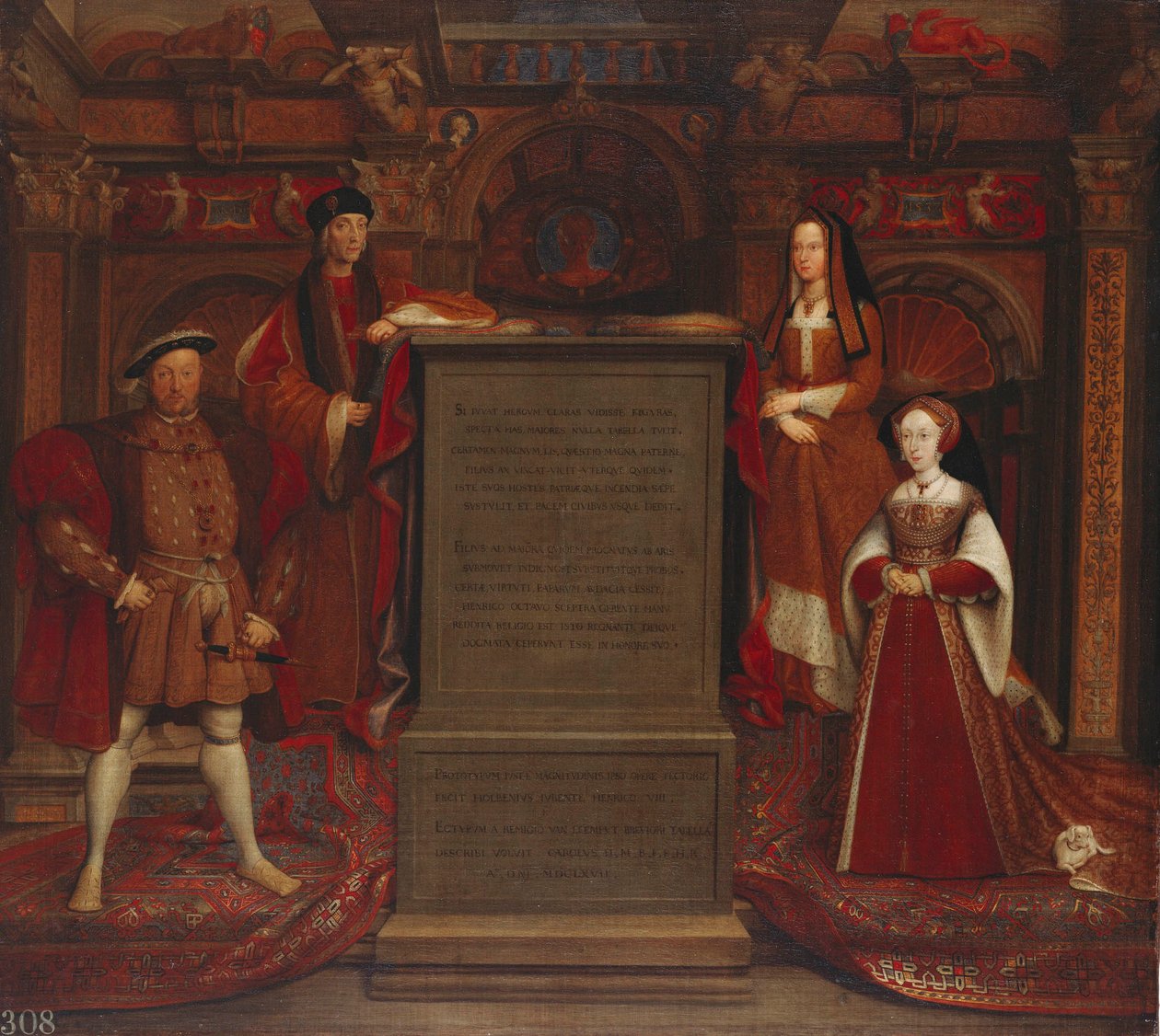 Whitehall Duvar Resmi by Remigius van Leemput