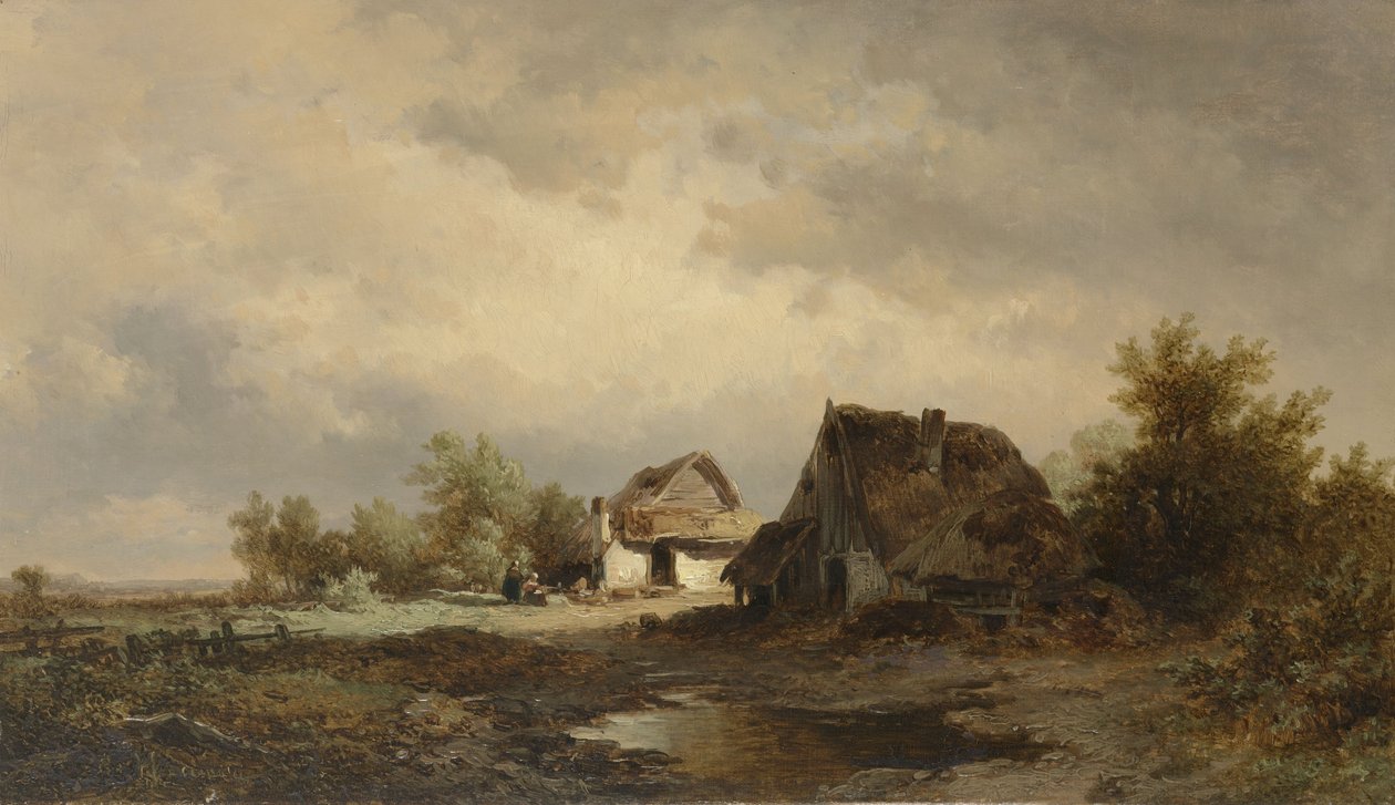 Kulübeler fundalık ile manzara by Remigius Adrianus Haanen