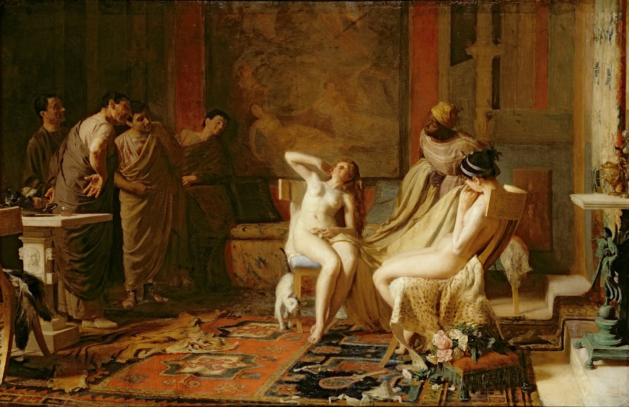 Octavianus'a Sunulan Kadın Köleler by Remy Cogghe