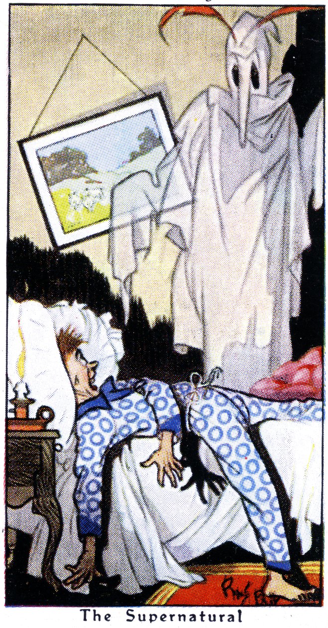 Bir hayaletin ortaya çıkışı, 1936 by René Bull