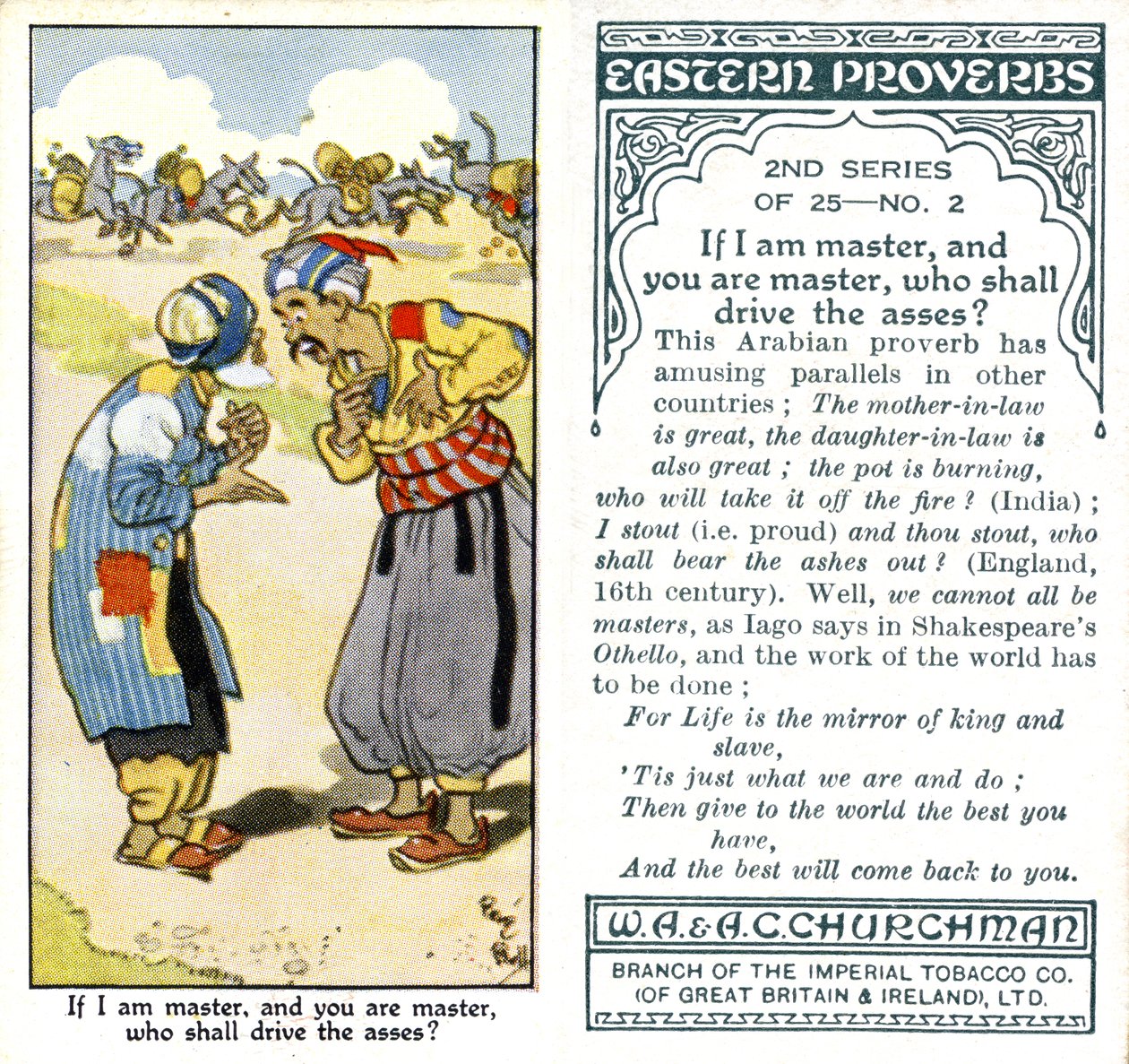 Ben efendiysem ve sen efendiysen, kim kıçı dürtecek, 1932 by René Bull