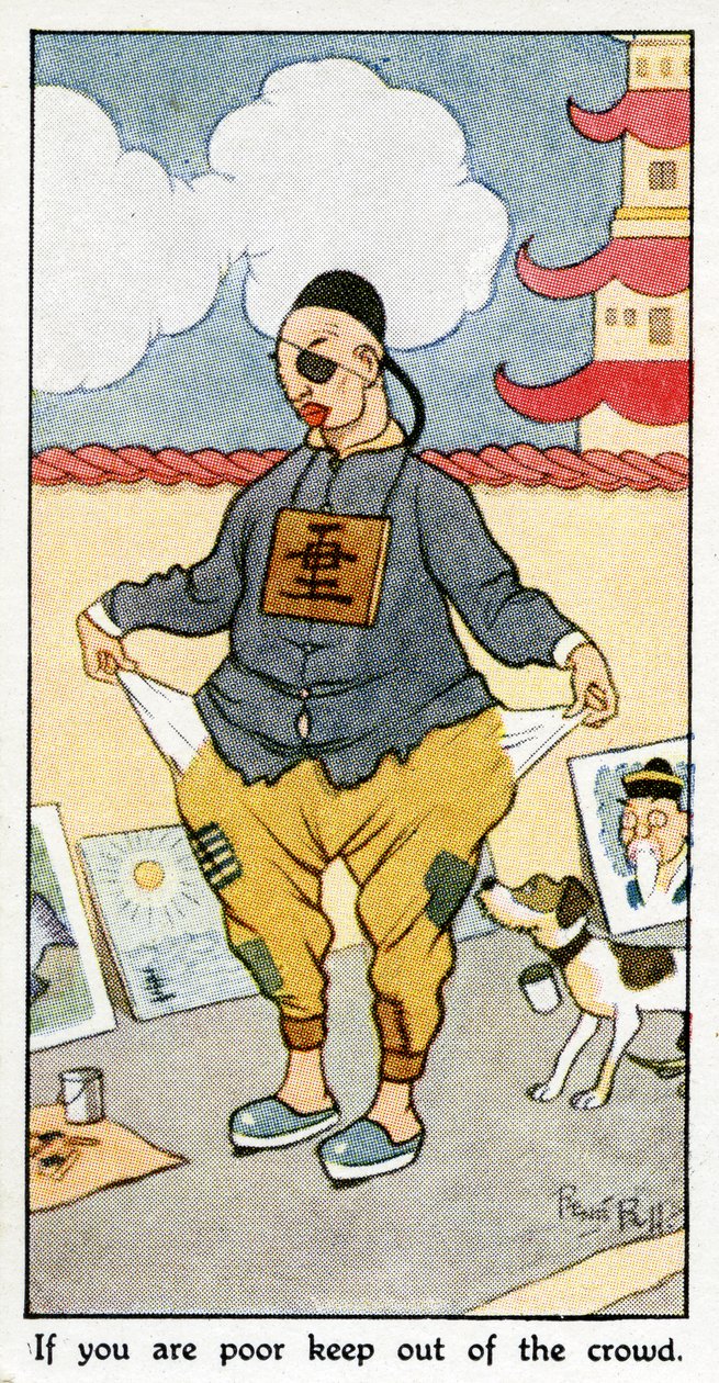 'Fakirseniz kalabalıktan uzak durun', 1931 (ayrıca bkz. 498195) by René Bull