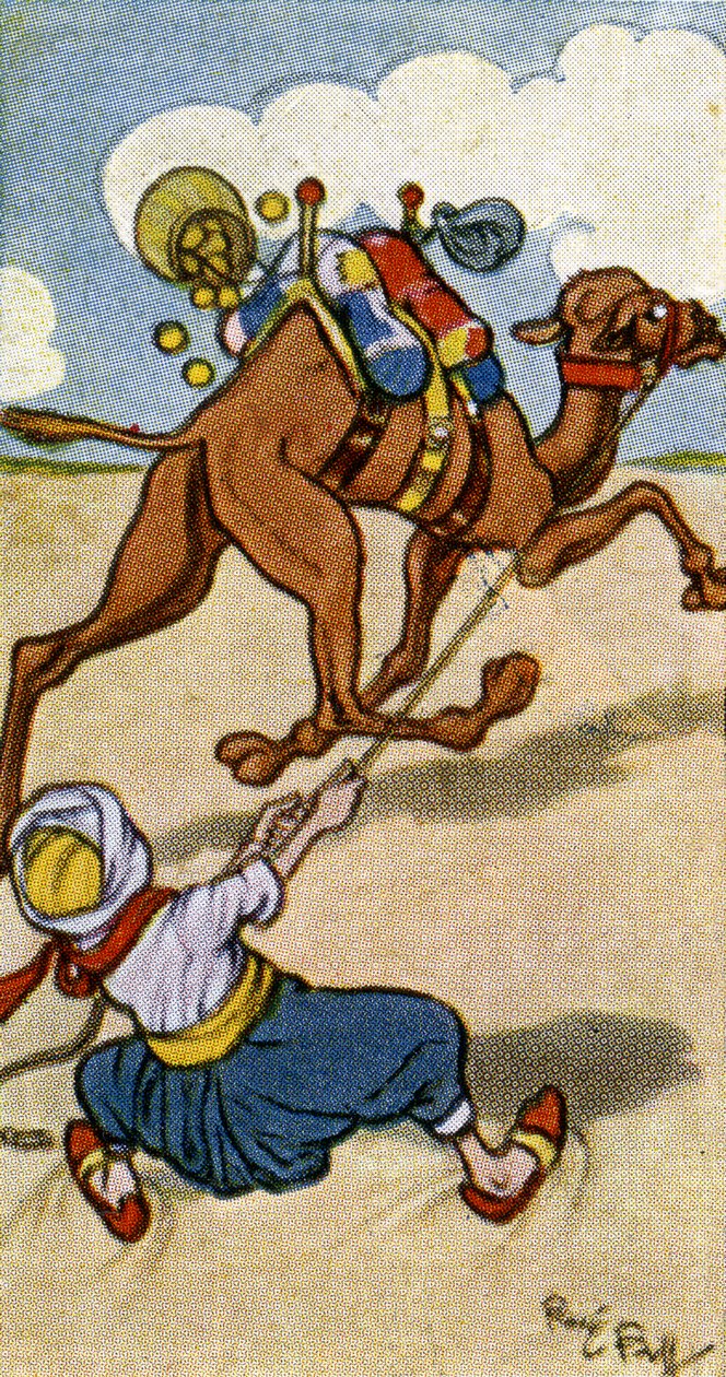 Deve Şoförünün planları var ve Devenin planları var, 1932 by René Bull