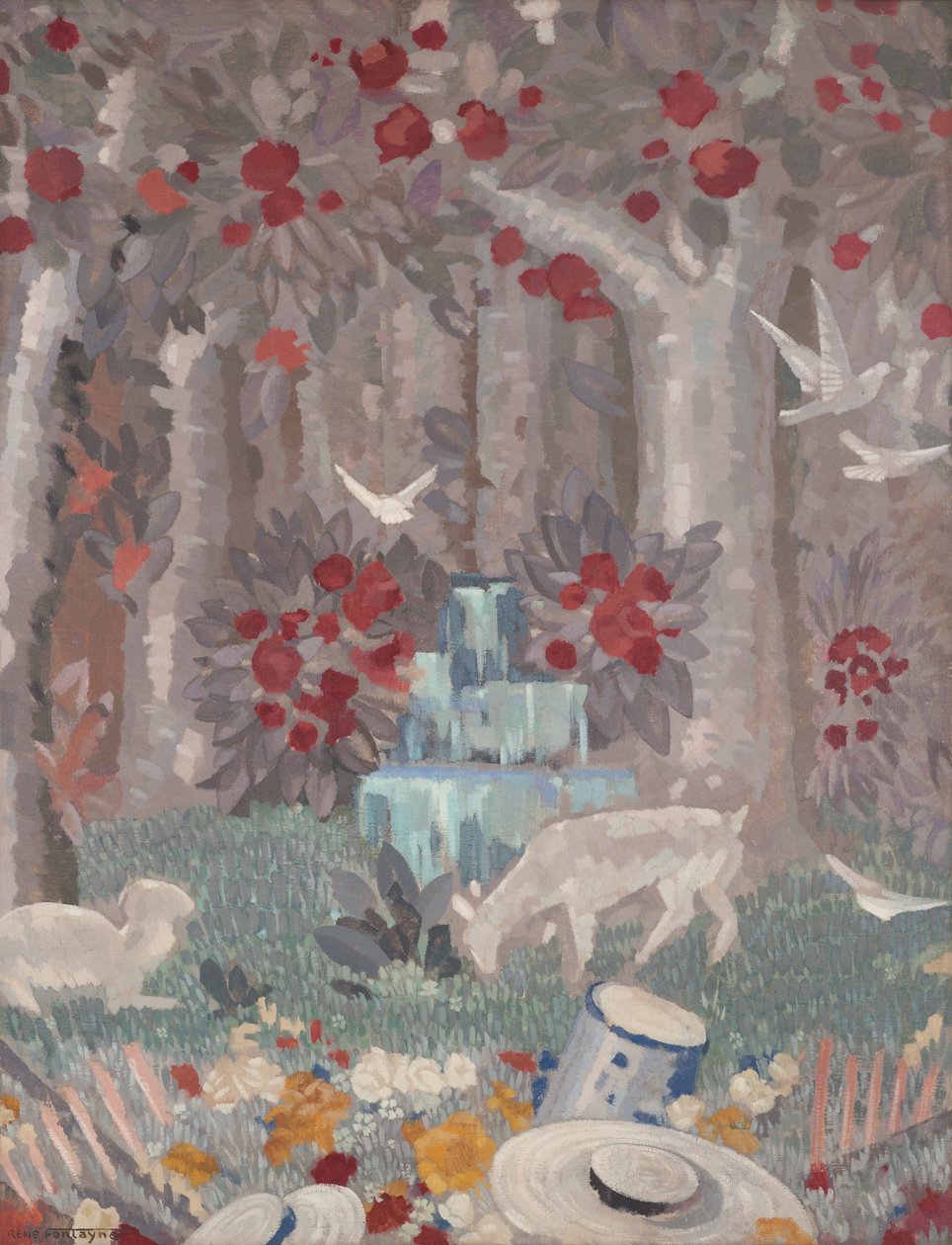 Dekoratif panel (parça) by René Fontayne