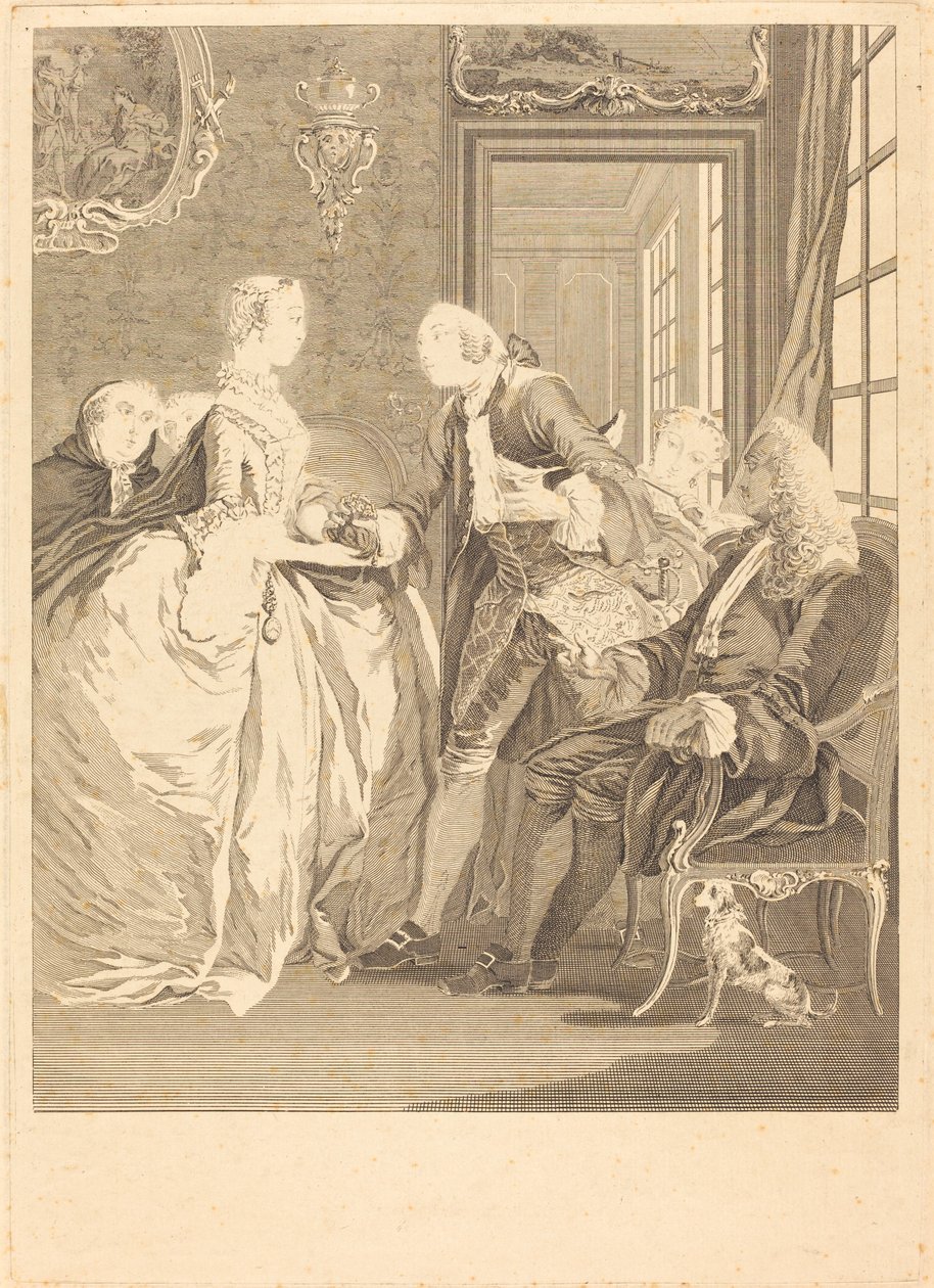 evlilik sözleşmesi by René Gaillard after Charles Eisen