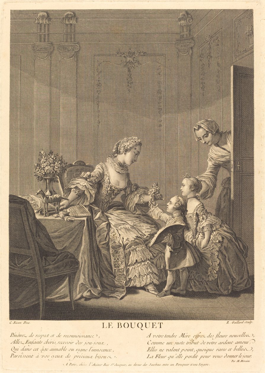 buket by René Gaillard after Charles Eisen
