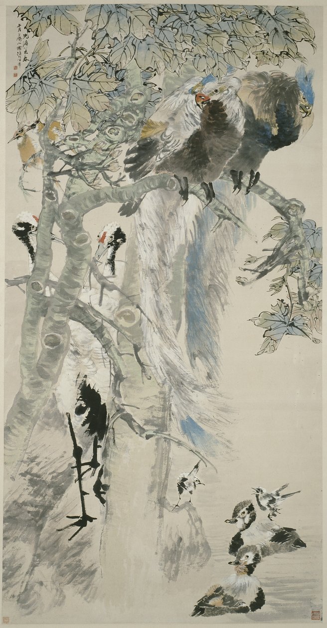 Beş Erdem, Qing hanedanı, 1895 by Ren Yi