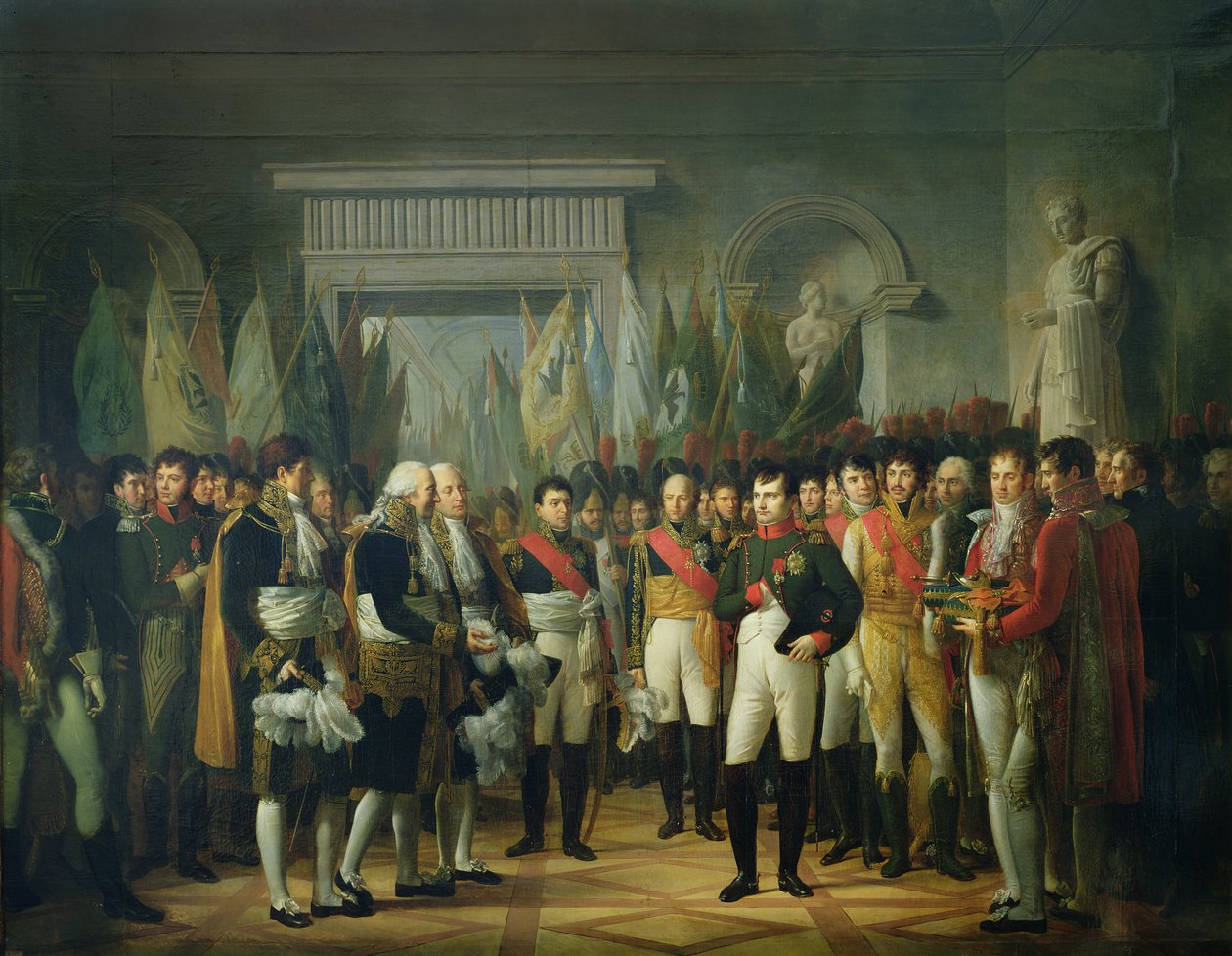 Napoleon I (1769-1821) Receiving the Deputies of the Conservative Senate at the Royal Palace in Berlin, 19th November 1806  by Rene Theodore Berthon