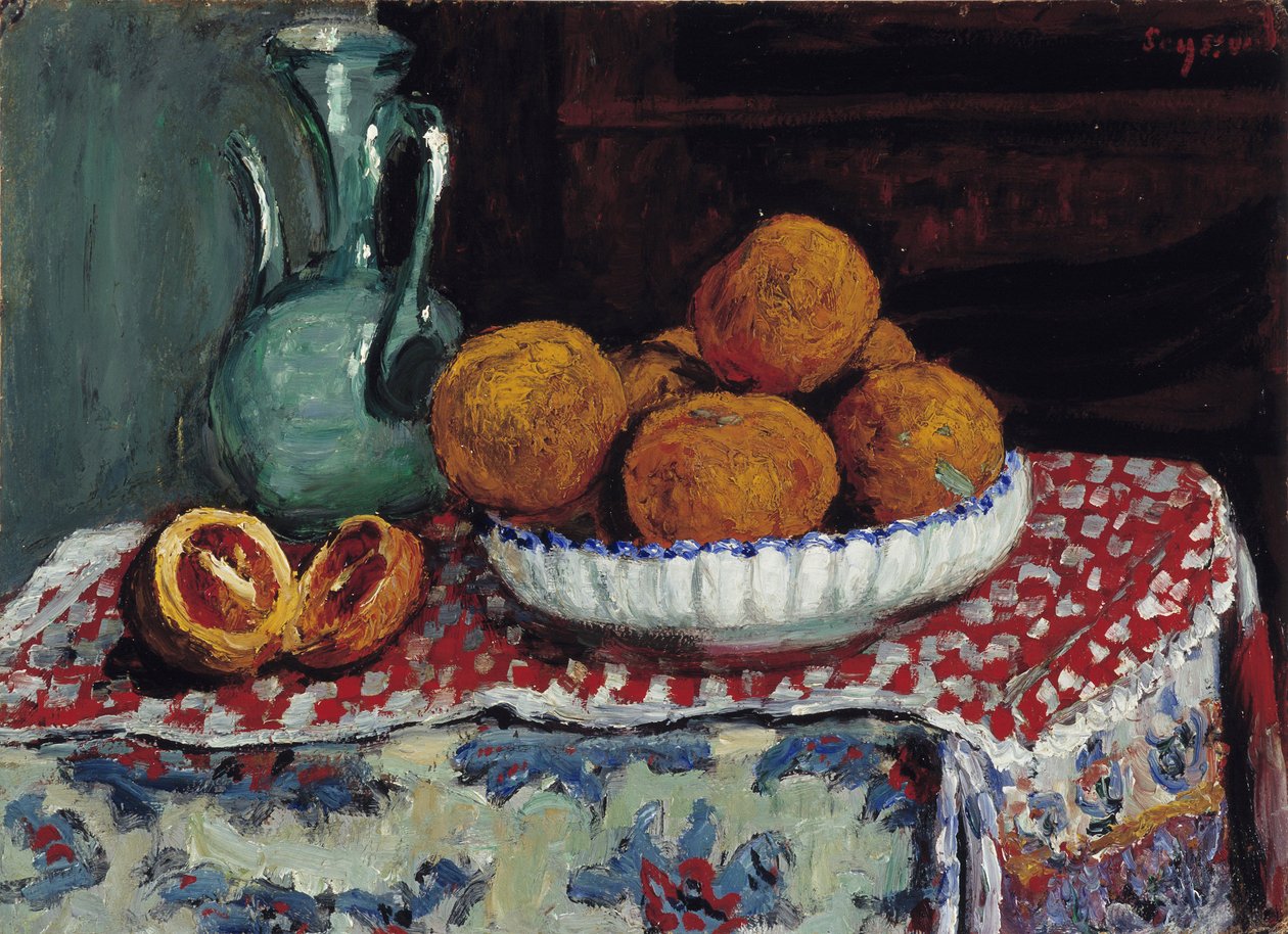 Sürahide Natürmort Resmi, Rene Seyssaud (1867-1952) 1909 Zorunlu söz: Koleksiyon temeli, de Provence, Marsilya by Rene Auguste Seyssaud