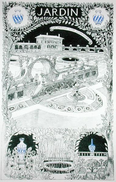 Bir bahçe için tasarım, Gustave Geffroy (1855-1926), 