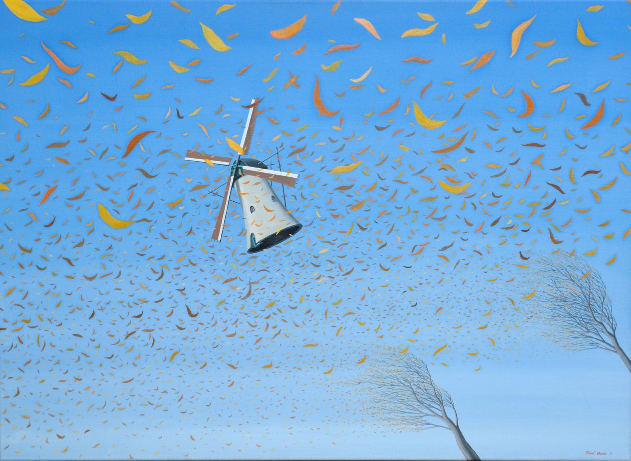Sonbahar, 2001, Tuval üzerine yağlıboya by Rene Boin