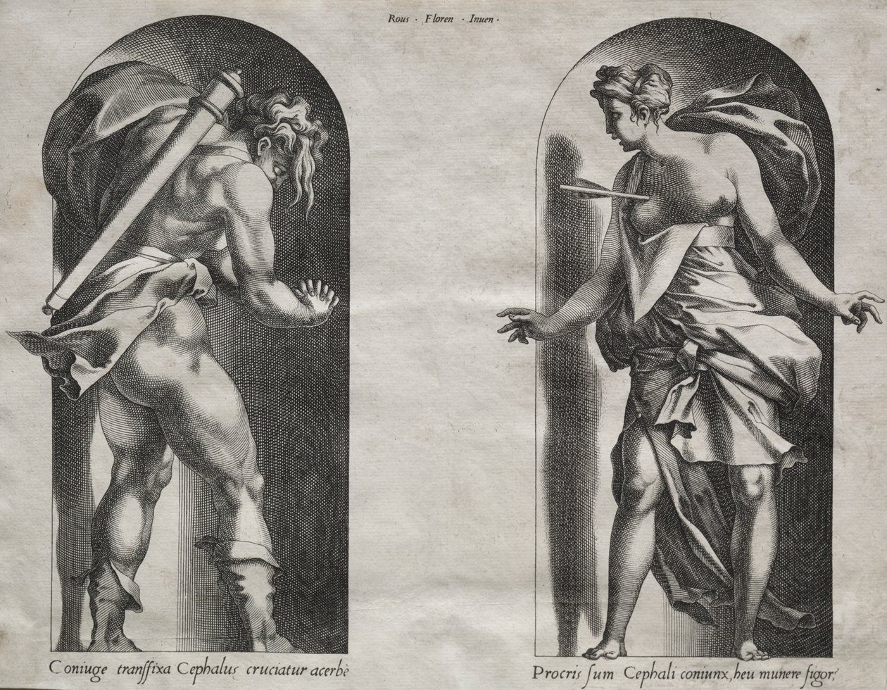 İki Nişte Cephalus ve Procris by Rene Boyvin