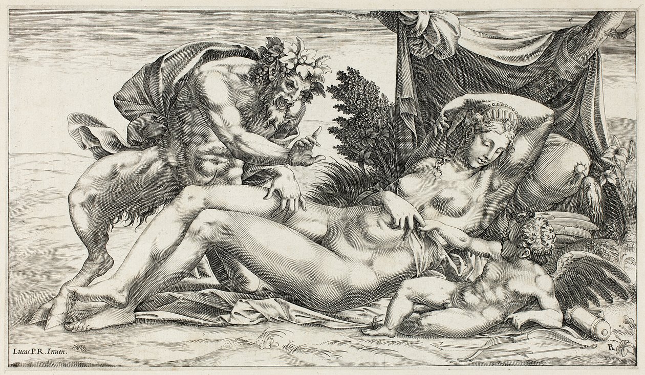 Jüpiter ve Antiope by Rene Boyvin