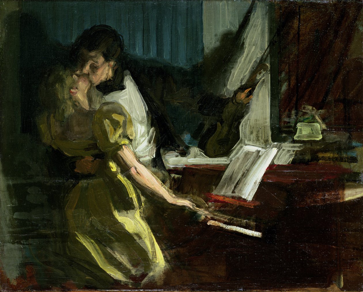 'Kreutzer Sonatı' çalışması, 1901 dolayları (tuval üzerine yağlı boya) by René François Xavier Prinet
