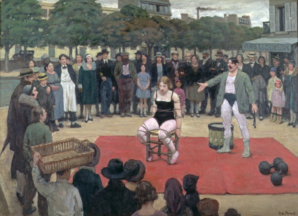 Gezici Sanatçılar, 1928-30 dolayları (tuval üzerine yağlıboya) by René François Xavier Prinet