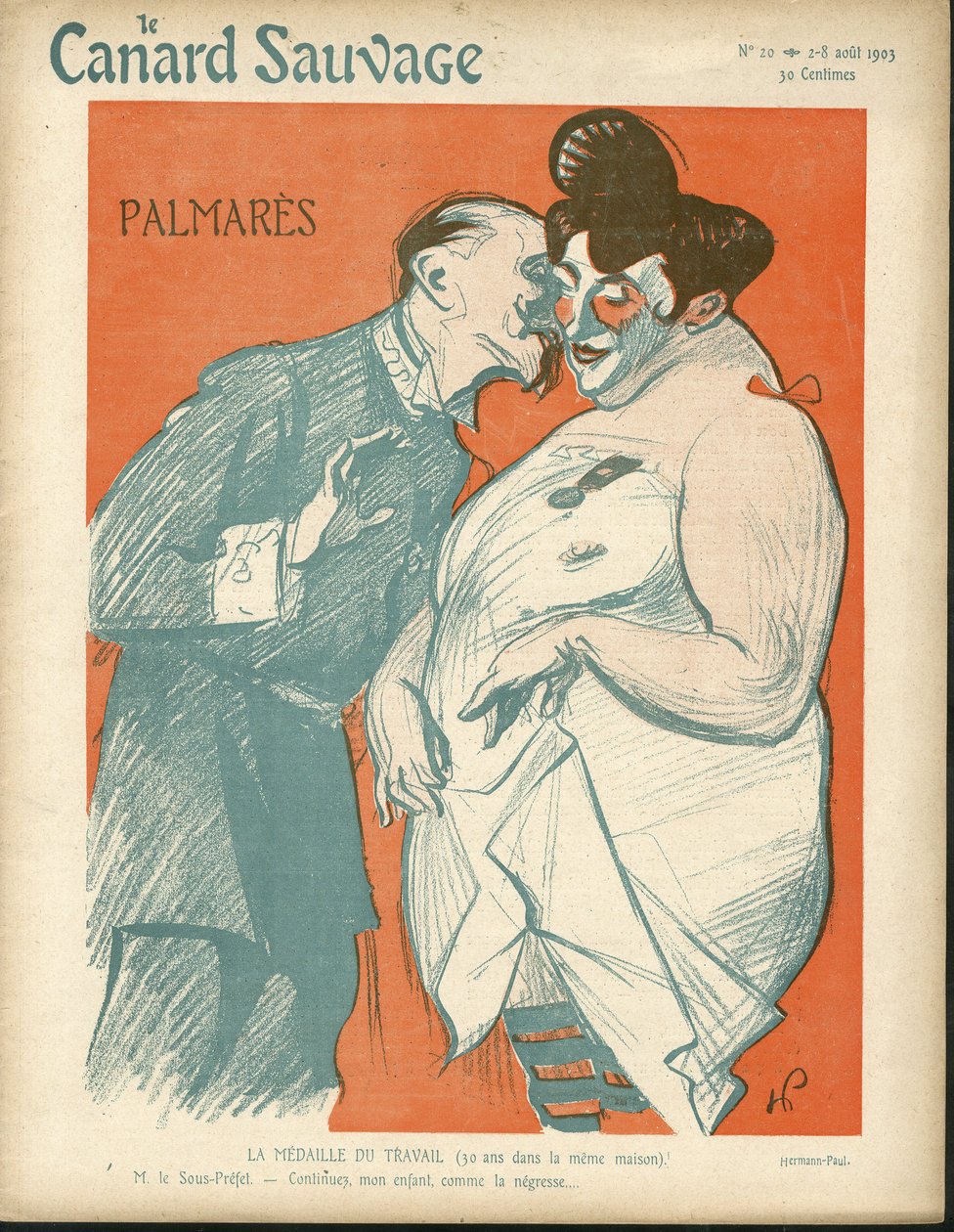 The Wild Duck Cover için Hermann-Paul (1864-1940) çizimi, No. 20 by Rene George Hermann Paul