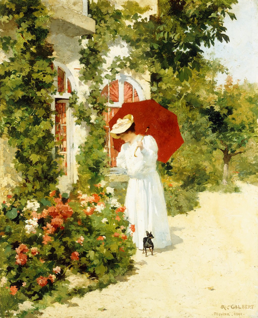 Kızıl Şemsiye, 1891 by Rene Joseph Gilbert