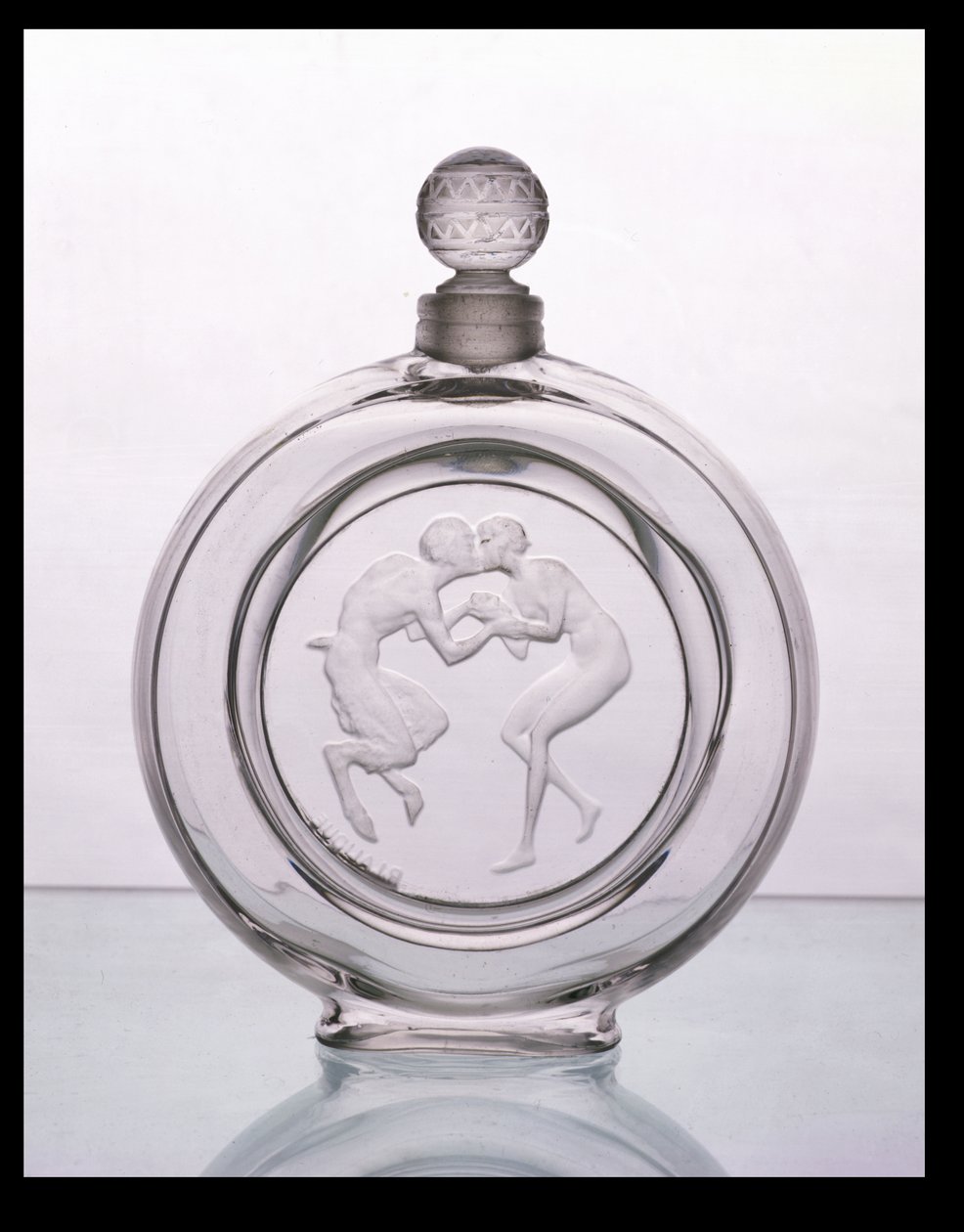 Le Baiser du Faune, Molinard by Lalique için şeffaf cam koku şişesi by Rene Jules Lalique