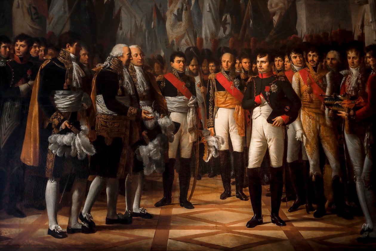 Napoléon senat milletvekillerini Berlin Kraliyet Sarayı'nda kabul ediyor by Rene Theodore Berthon