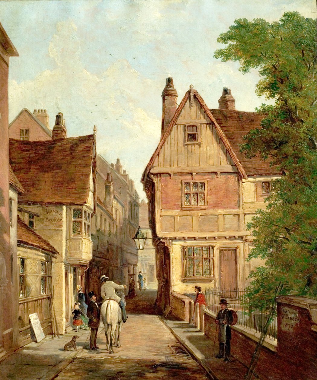 Eski Evler, St. Peters Kapısı, Nottingham, 1842, 1870 by Reuben Bussey