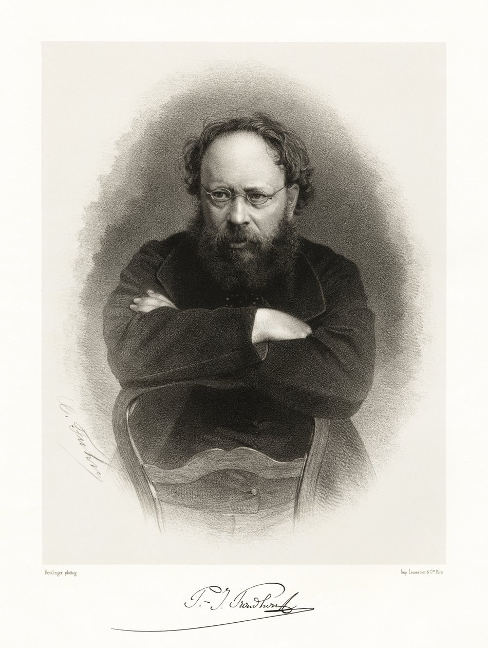Pierre Joseph Proudhon, 1865-66 by Reutlinger Studio