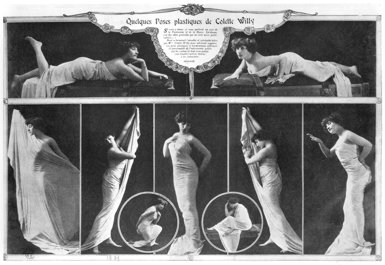 Colette (1873-1954) poz verme, 1909 by Reutlinger Studio