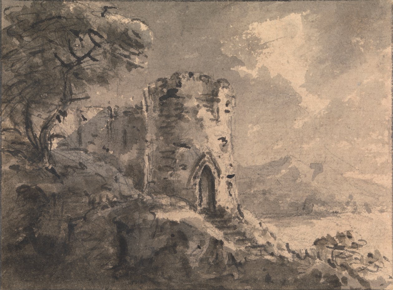 Yıkık Kale Manzarası by Rev. William Gilpin